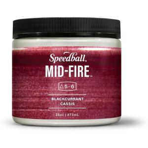 imageSpeedball MidFire Glaze 4Ounce Sample Set Assorted Colors 12 4Ounce Jars for Pottery and CeramicsBlackcurrant