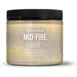 imageSpeedball MidFire Glaze 4Ounce Sample Set Assorted Colors 12 4Ounce Jars for Pottery and CeramicsChampagne Quartz