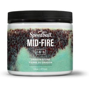 imageSpeedball MidFire Glaze 4Ounce Sample Set Assorted Colors 12 4Ounce Jars for Pottery and CeramicsDragon Stone