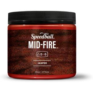 imageSpeedball MidFire Glaze 4Ounce Sample Set Assorted Colors 12 4Ounce Jars for Pottery and CeramicsJasper