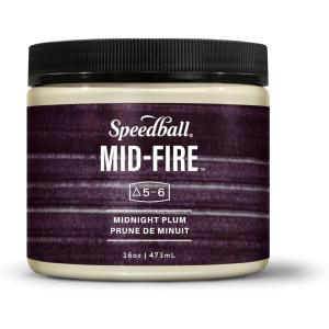imageSpeedball MidFire Glaze 4Ounce Sample Set Assorted Colors 12 4Ounce Jars for Pottery and CeramicsMidnight Plum