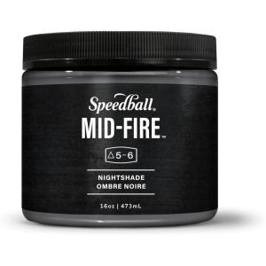 imageSpeedball MidFire Glaze 4Ounce Sample Set Assorted Colors 12 4Ounce Jars for Pottery and CeramicsNightshade