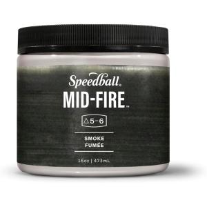 imageSpeedball MidFire Glaze 4Ounce Sample Set Assorted Colors 12 4Ounce Jars for Pottery and CeramicsSmoke