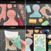 imageSpeedball 3470 WaterSoluble Block Printing Ink Starter Set  6 Bold Colors with Satiny Finish  125 FL OZ Tubes Multicolor