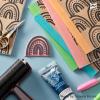 imageSpeedball 3804 Water Soluble Block Printing Ink  Bold Color With Satin Finish Ap Nontoxic 8 Fl Oz GreenOrange