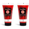 imageSpeedball 3804 Water Soluble Block Printing Ink  Bold Color With Satin Finish Ap Nontoxic 8 Fl Oz GreenRed