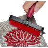 imageSpeedball Deluxe Soft Rubber Brayer  2 Inch Professional Ink Roller  4042 Durometer Natural Latex  HeavyDuty Steel Frame  Made in USA6Inch