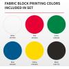 imageSpeedball Premium Block Printing Ink Set  6 Colors for Fabric and Paper  Water Soluble Oil Based Ink  125 oz Each  Non Toxic Art Supplies