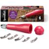 imageSpeedball Linoleum Cutter Kit 2Handle Tool Set Includes 6 Professional Linocut Carving Blades Made in USARed