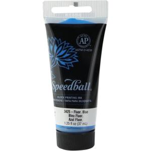 imageSpeedball Art Products Company Water Soluble Block InkFluorescent Blue