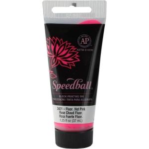 imageSpeedball Art Products Company Water Soluble Block InkFluorescent Hot Pink