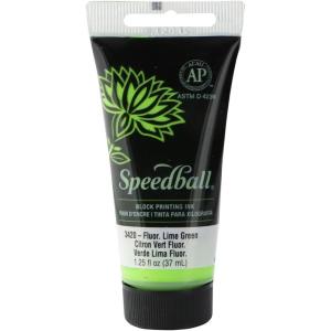 imageSpeedball Art Products Company Water Soluble Block InkFluorescent Lime Green