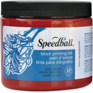 imageSpeedball Art Products Company Water Soluble Block InkRed