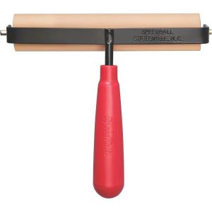 imageSpeedball Deluxe Soft Rubber Brayer  2 Inch Professional Ink Roller  4042 Durometer Natural Latex  HeavyDuty Steel Frame  Made in USA6Inch