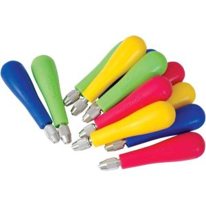imageSpeedball Linoleum Cutter Handles 12Pack ColorCoded for Lino Printmaking Tools