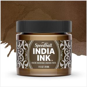 imageSpeedball Super Black India Ink 2OunceSepia