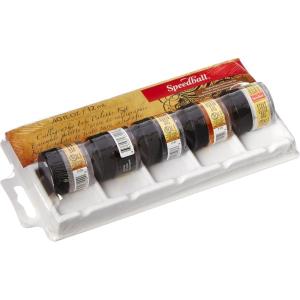 imageSpeedball 3133 Pigmented Acrylic Ink ampamp Pen Cleaner Palette Set