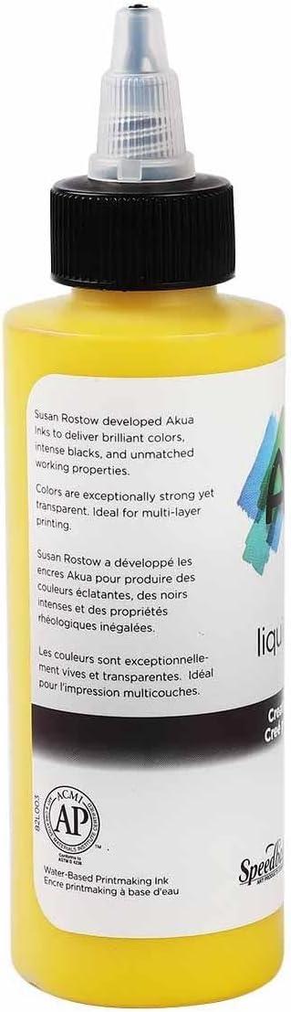 imageAkua Kolor AKTW Water Based Monotype Ink NonToxic 4 oz Bottle 16quot Height 16quot Width 475quot Length Titanium WhiteHansa Yellow