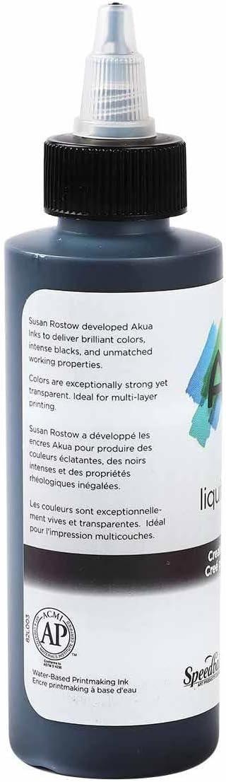 imageAkua Kolor AKTW Water Based Monotype Ink NonToxic 4 oz Bottle 16quot Height 16quot Width 475quot Length Titanium WhiteJet Black