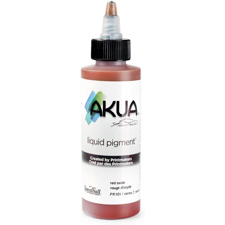 imageAkua Kolor AKTW Water Based Monotype Ink NonToxic 4 oz Bottle 16quot Height 16quot Width 475quot Length Titanium WhiteRed Oxide