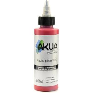 imageAkua Kolor AKTW Water Based Monotype Ink NonToxic 4 oz Bottle 16quot Height 16quot Width 475quot Length Titanium WhiteCrimson Red