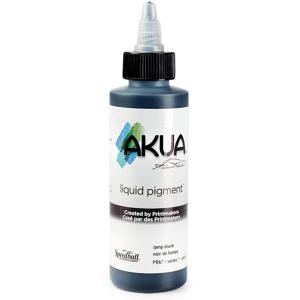 imageAkua Kolor AKTW Water Based Monotype Ink NonToxic 4 oz Bottle 16quot Height 16quot Width 475quot Length Titanium WhiteLamp Black