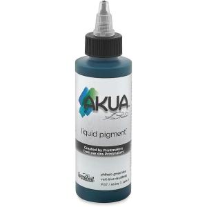 imageAkua Kolor AKTW Water Based Monotype Ink NonToxic 4 oz Bottle 16quot Height 16quot Width 475quot Length Titanium WhitePhthalo Blue Green