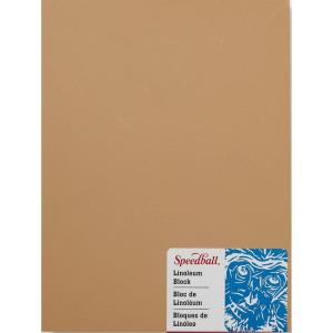 image:imageSpeedball  4314 Linoleum Block 9 x 12 Inches Smokey Tan  4108626 x 8 Inches