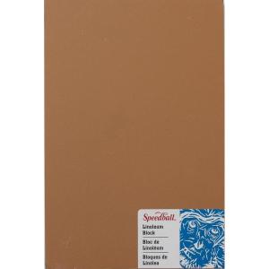 image:imageSpeedball  4314 Linoleum Block 9 x 12 Inches Smokey Tan  4108626 x 9 Inches